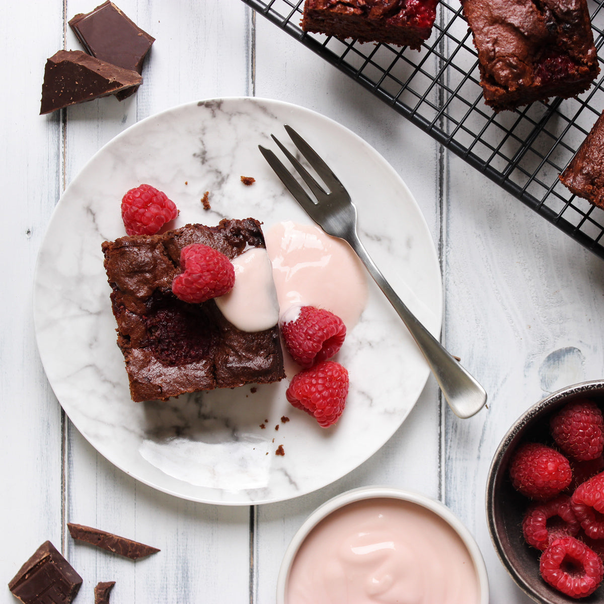 Raspberry Chocolate Brownie