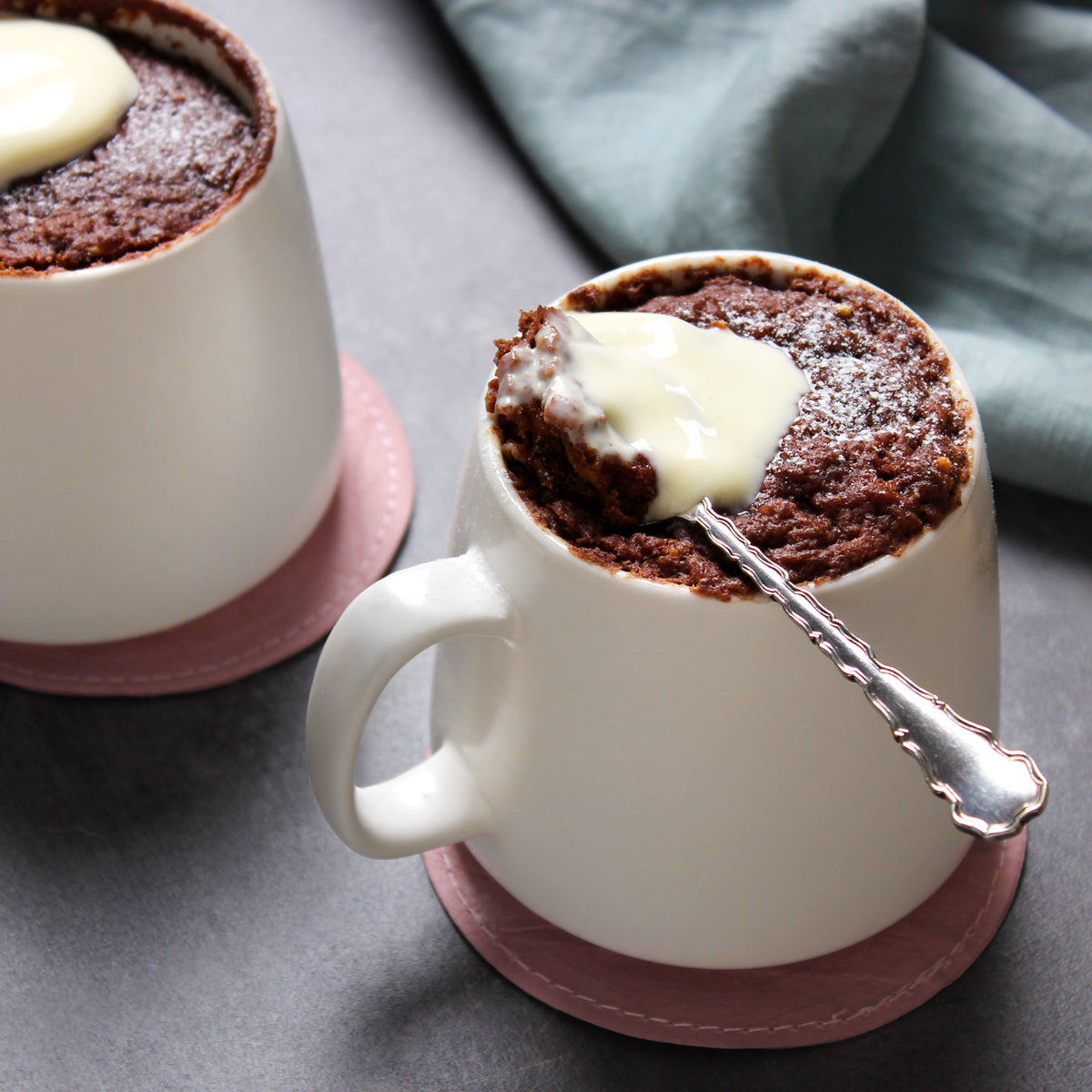 Chocolate Peanut Butter Mug Cake
